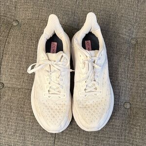 Hoka One One Clifton 9 White Running Shoes